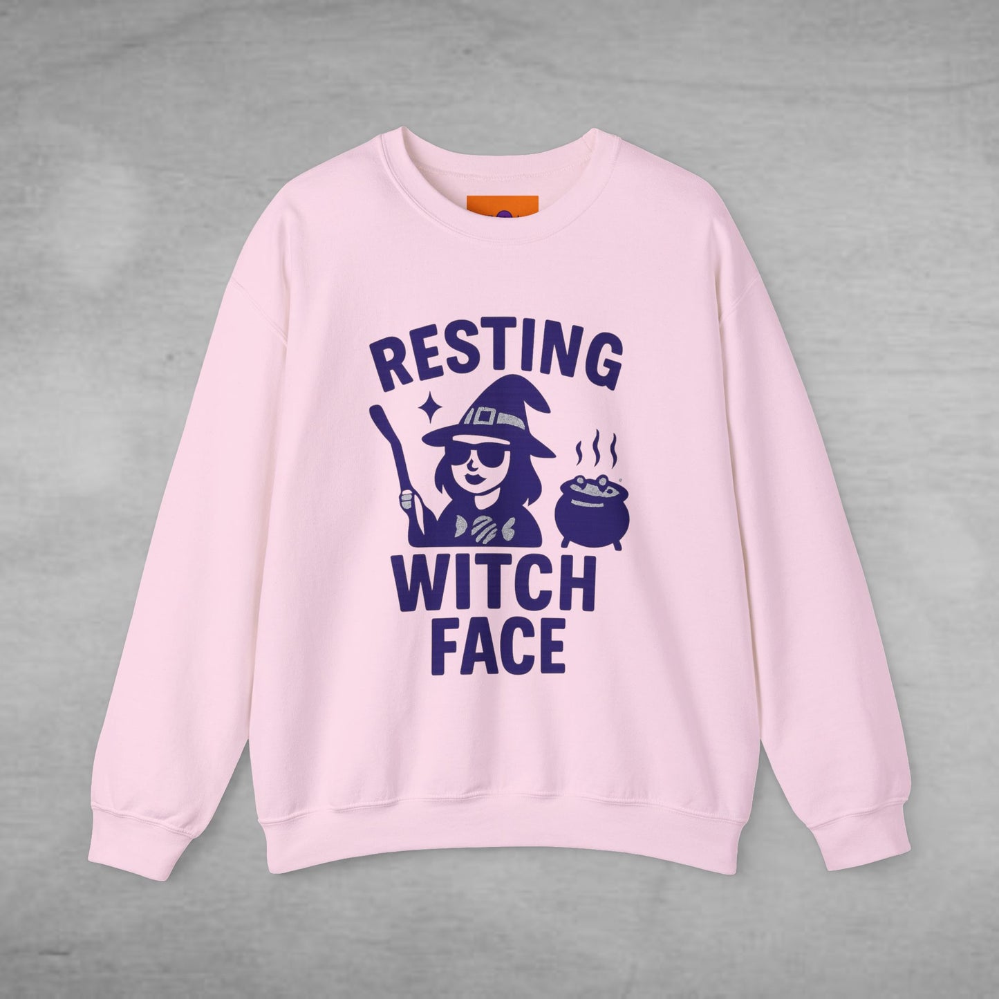 Resting Witch Face Crewneck Sweatshirt | Halloween Sweatshirt