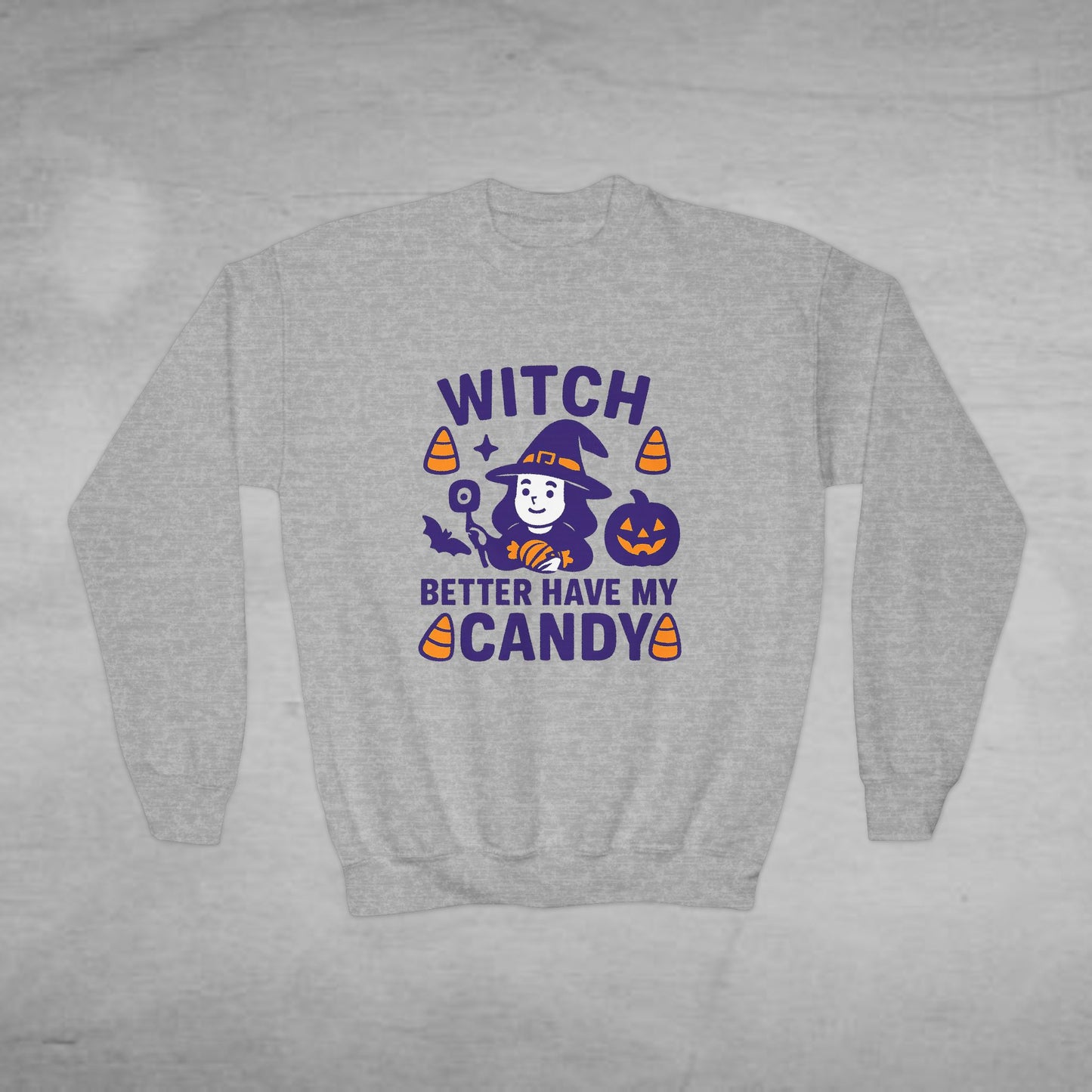 Youth Halloween Sweatshirt, Witch Better Have My Candy, Spooky Sweatshirt, Fall Fashion, Kids Halloween Apparel, Trick or Treat Gear