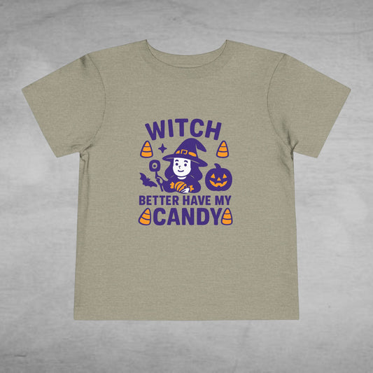 Halloween Toddler Tee - "Witch Better Have My Candy" - Vampire Shirt