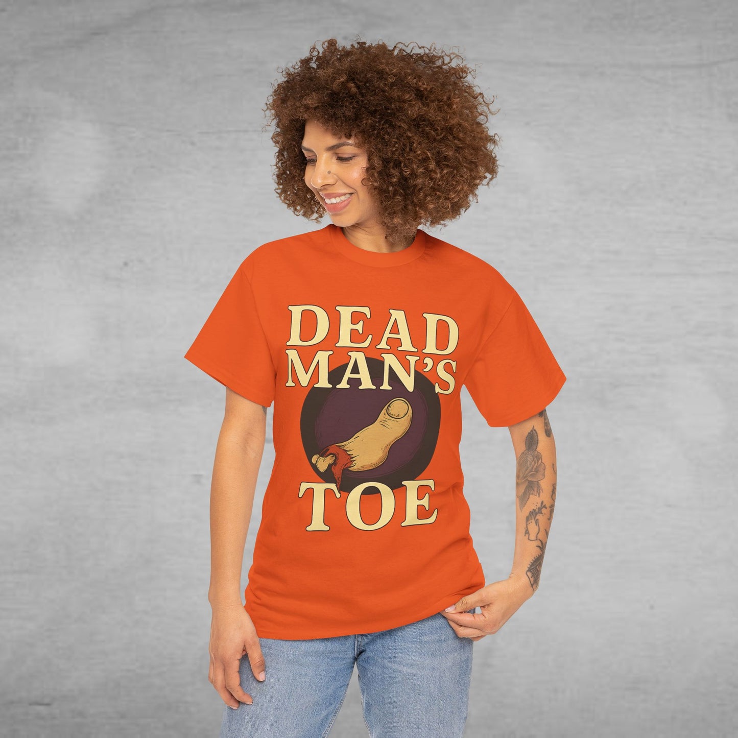 Dead Man's Toe Heavy Cotton Tee, Funny Graphic Shirt, Halloween Costume Party Tee, Unique Gift Idea, Casual Wear, Hocus Pocus