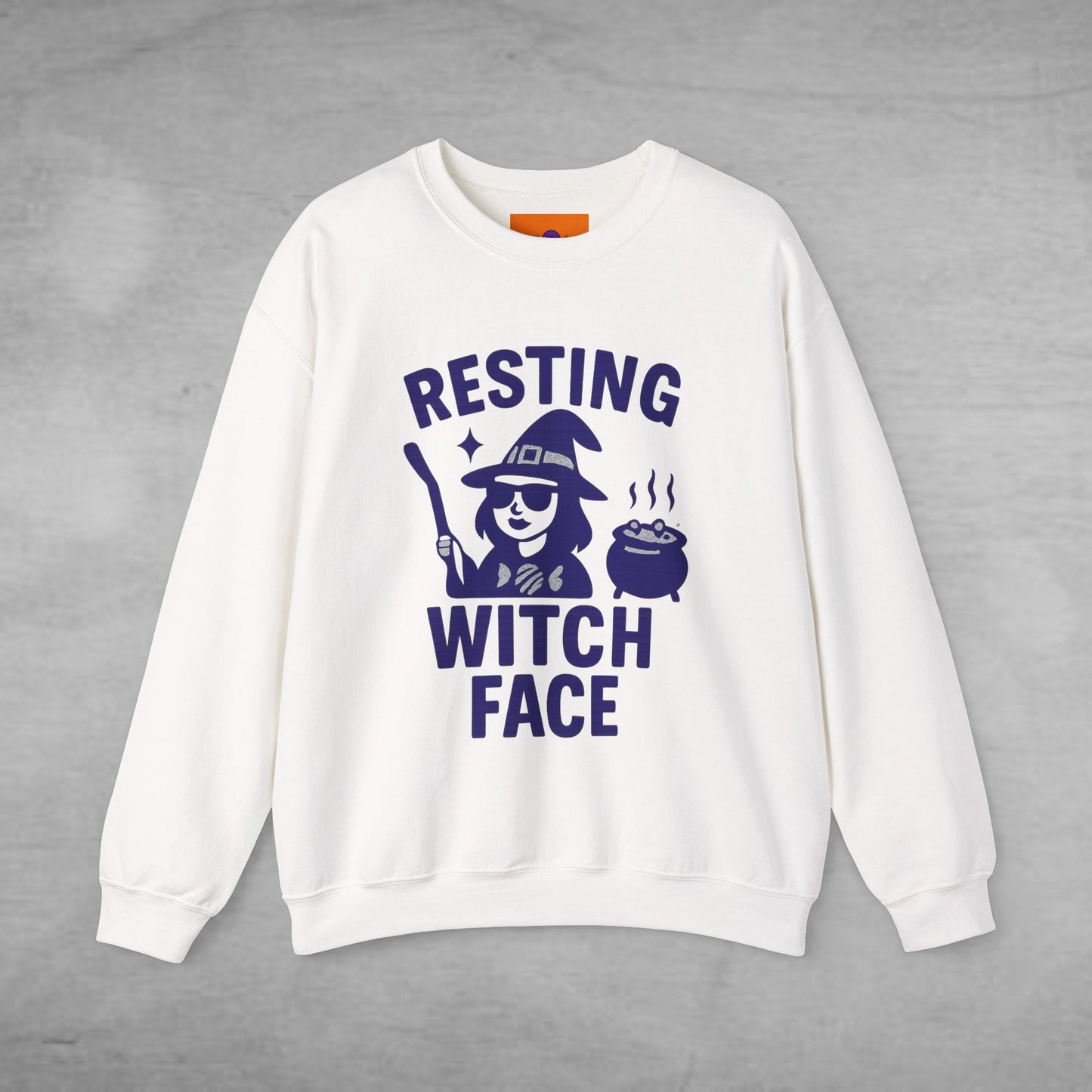 Resting Witch Face Crewneck Sweatshirt | Halloween Sweatshirt