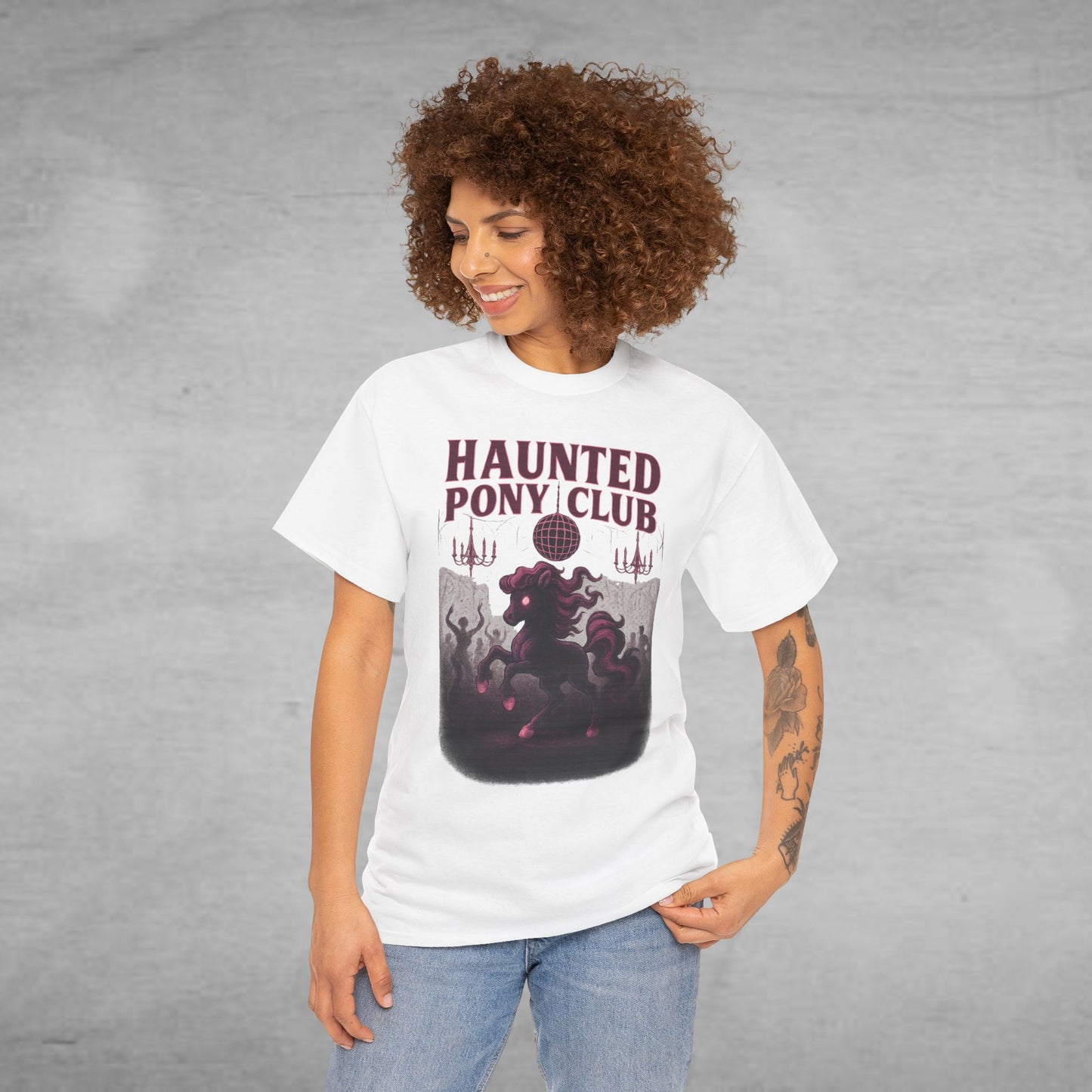Halloween Haunted Pony Club Tee