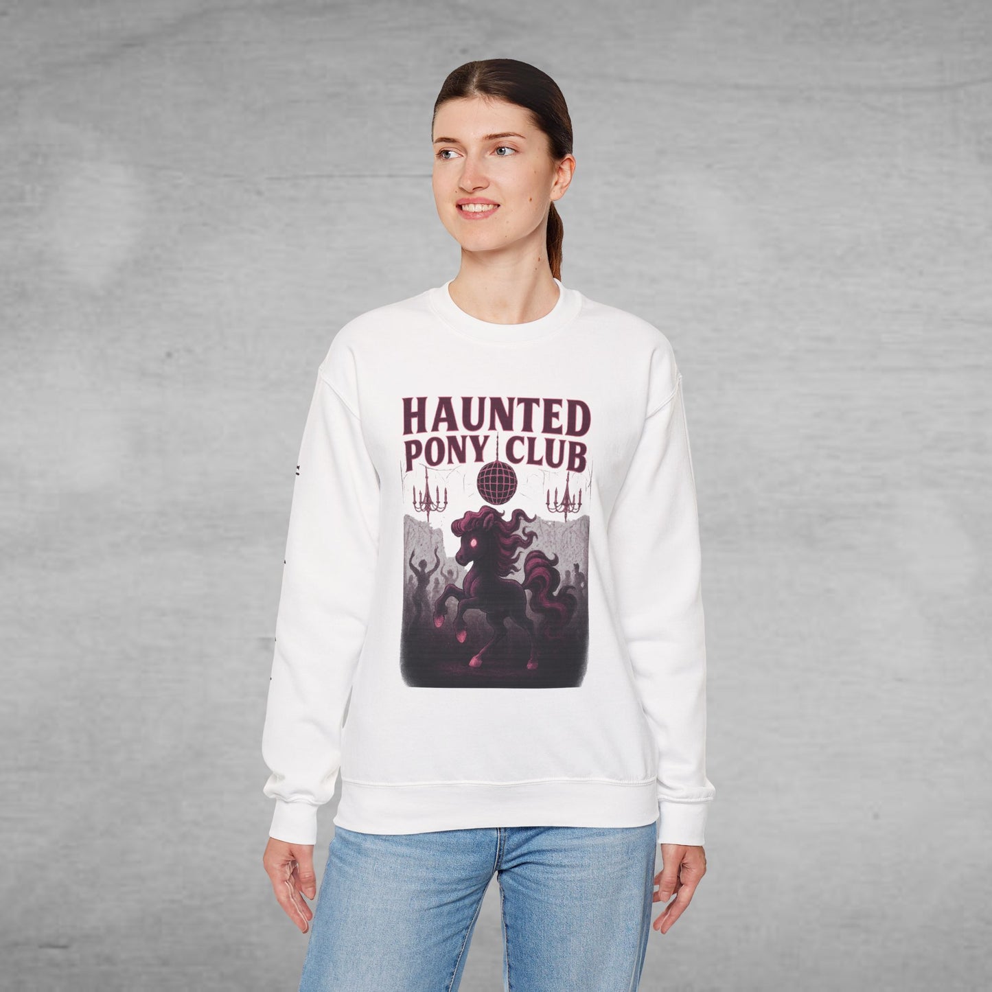 Haunted Pony Club Crewneck Sweater – Halloween Sweater