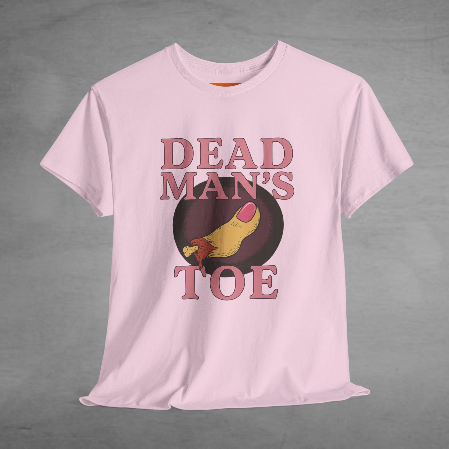 Pink Dead Man's Toe Heavy Cotton Tee, Funny Graphic Shirt, Halloween Costume Party Tee, Unique Gift Idea, Casual Wear, Hocus Pocus