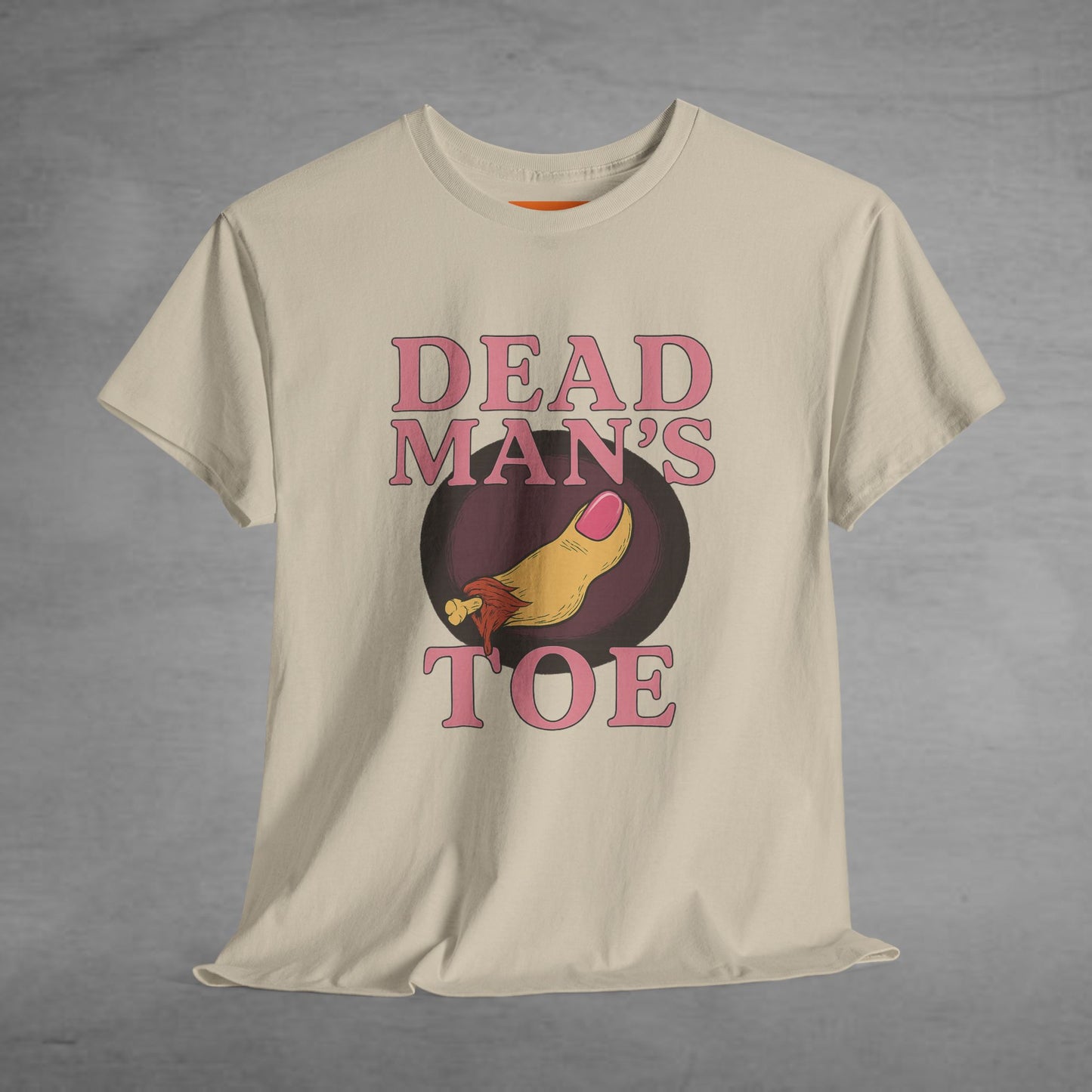 Pink Dead Man's Toe Heavy Cotton Tee, Funny Graphic Shirt, Halloween Costume Party Tee, Unique Gift Idea, Casual Wear, Hocus Pocus