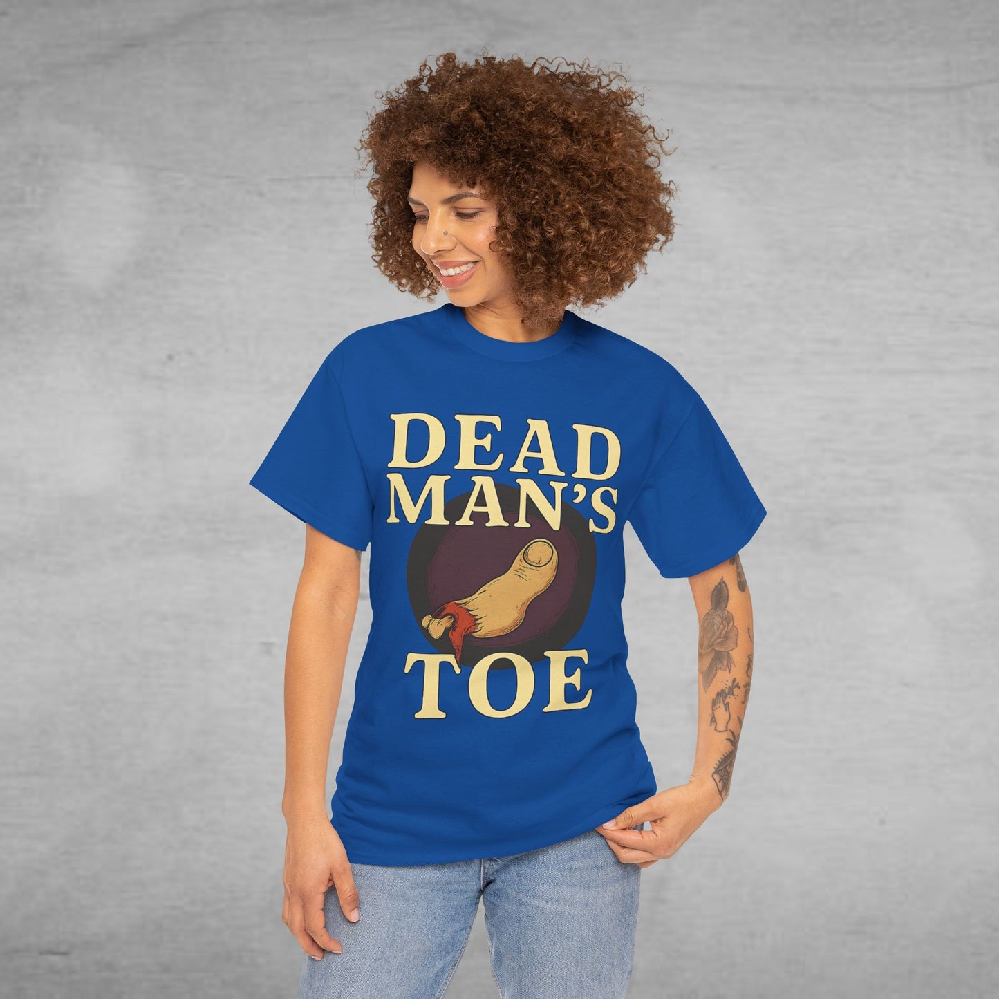 Dead Man's Toe Heavy Cotton Tee, Funny Graphic Shirt, Halloween Costume Party Tee, Unique Gift Idea, Casual Wear, Hocus Pocus