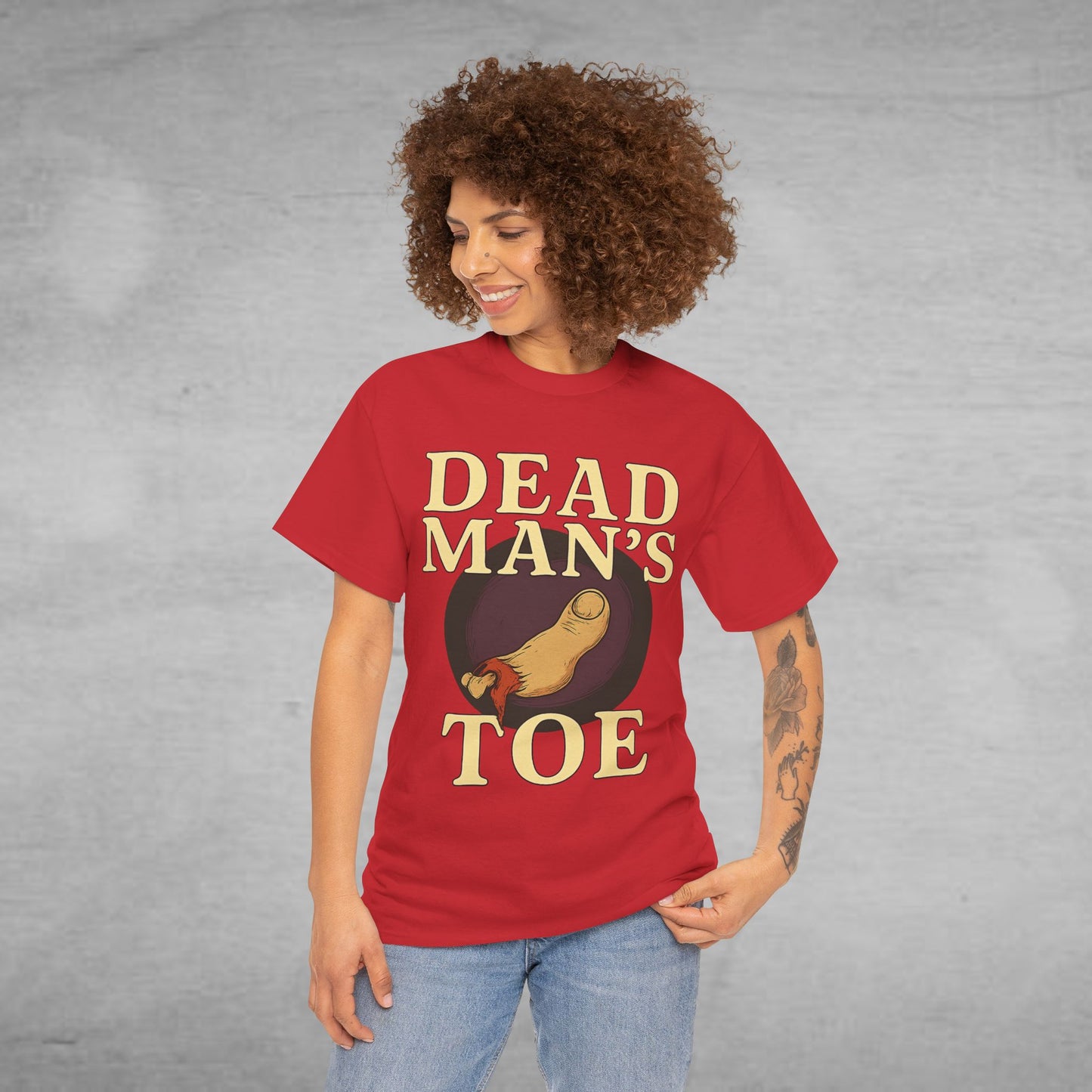 Dead Man's Toe Heavy Cotton Tee, Funny Graphic Shirt, Halloween Costume Party Tee, Unique Gift Idea, Casual Wear, Hocus Pocus