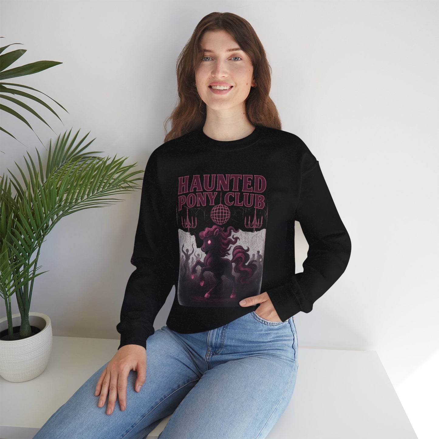 Haunted Pony Club Crewneck Sweater – Halloween Sweater