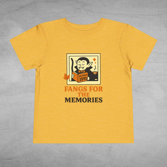 Toddler - Fangs for the Memories Halloween Vampire Shirt