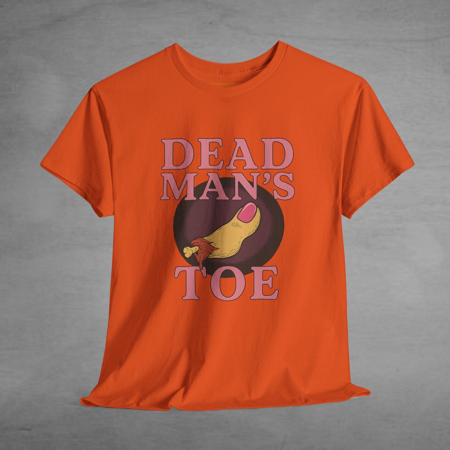 Pink Dead Man's Toe Heavy Cotton Tee, Funny Graphic Shirt, Halloween Costume Party Tee, Unique Gift Idea, Casual Wear, Hocus Pocus