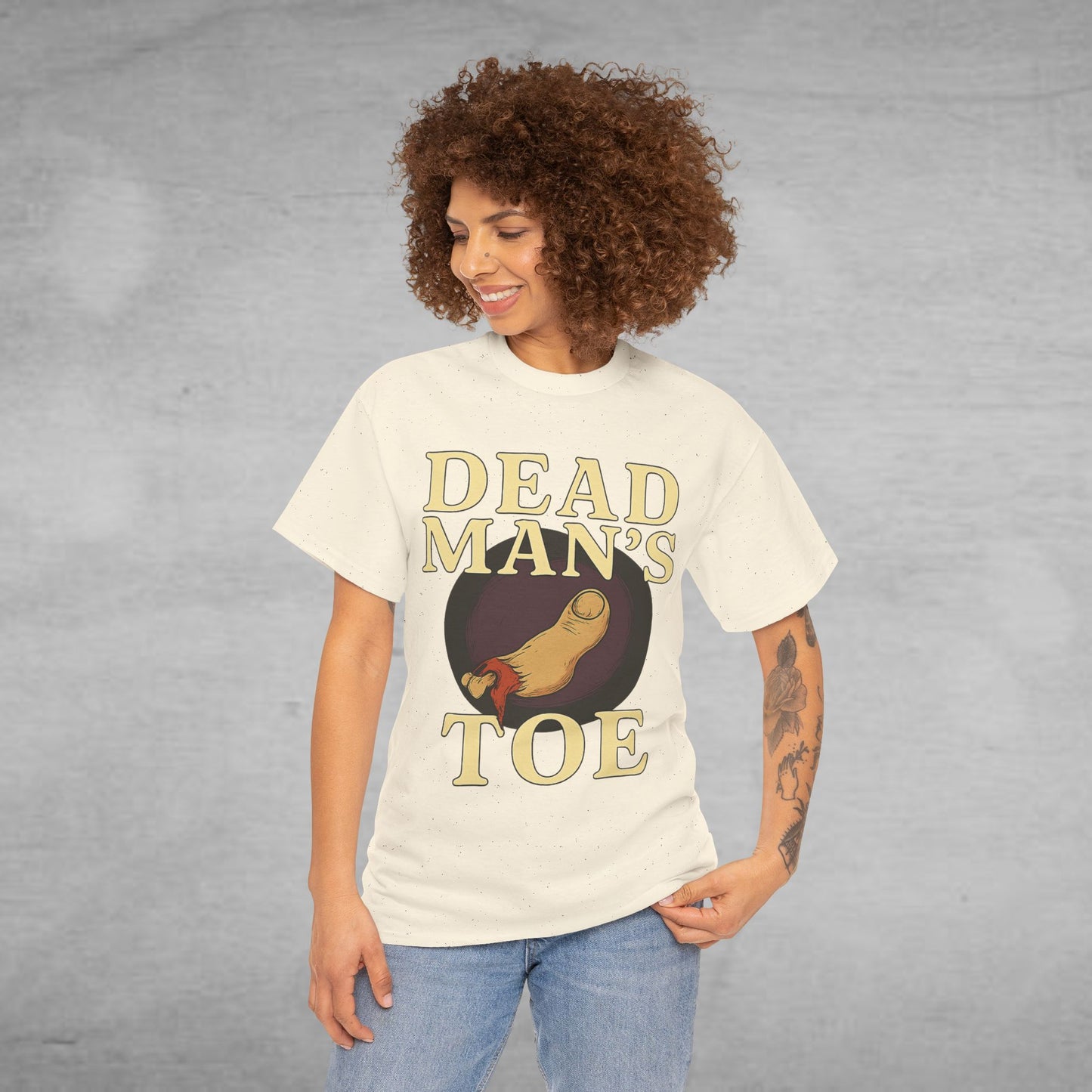 Dead Man's Toe Heavy Cotton Tee, Funny Graphic Shirt, Halloween Costume Party Tee, Unique Gift Idea, Casual Wear, Hocus Pocus