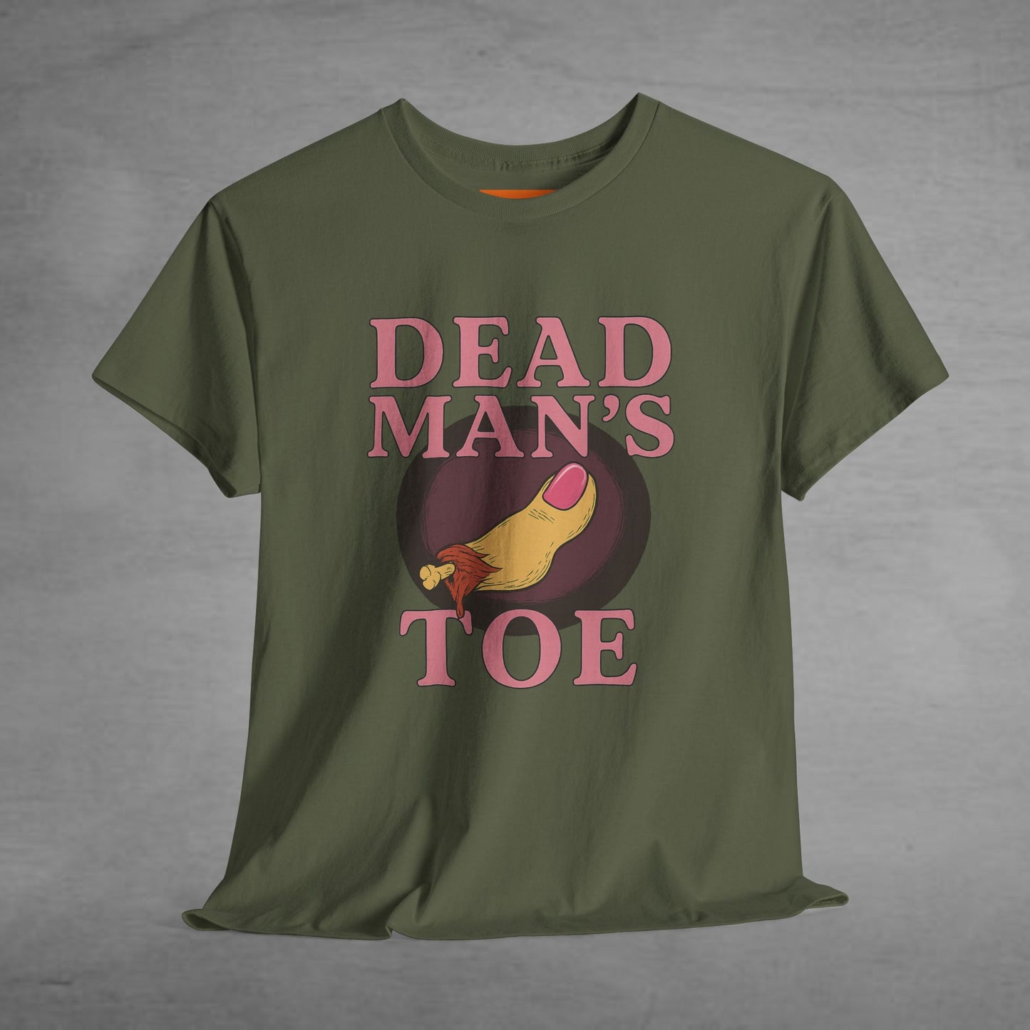 Pink Dead Man's Toe Heavy Cotton Tee, Funny Graphic Shirt, Halloween Costume Party Tee, Unique Gift Idea, Casual Wear, Hocus Pocus