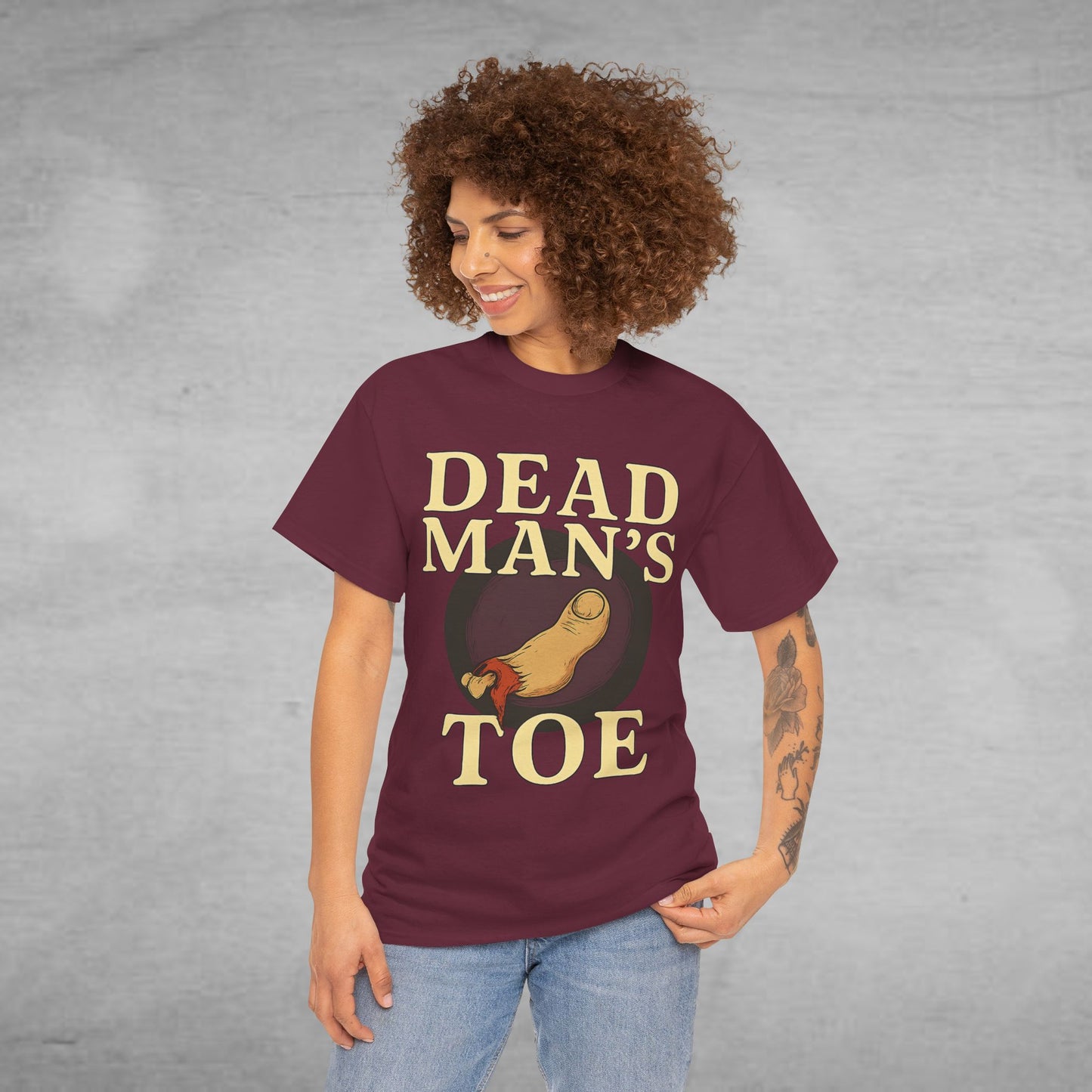 Dead Man's Toe Heavy Cotton Tee, Funny Graphic Shirt, Halloween Costume Party Tee, Unique Gift Idea, Casual Wear, Hocus Pocus