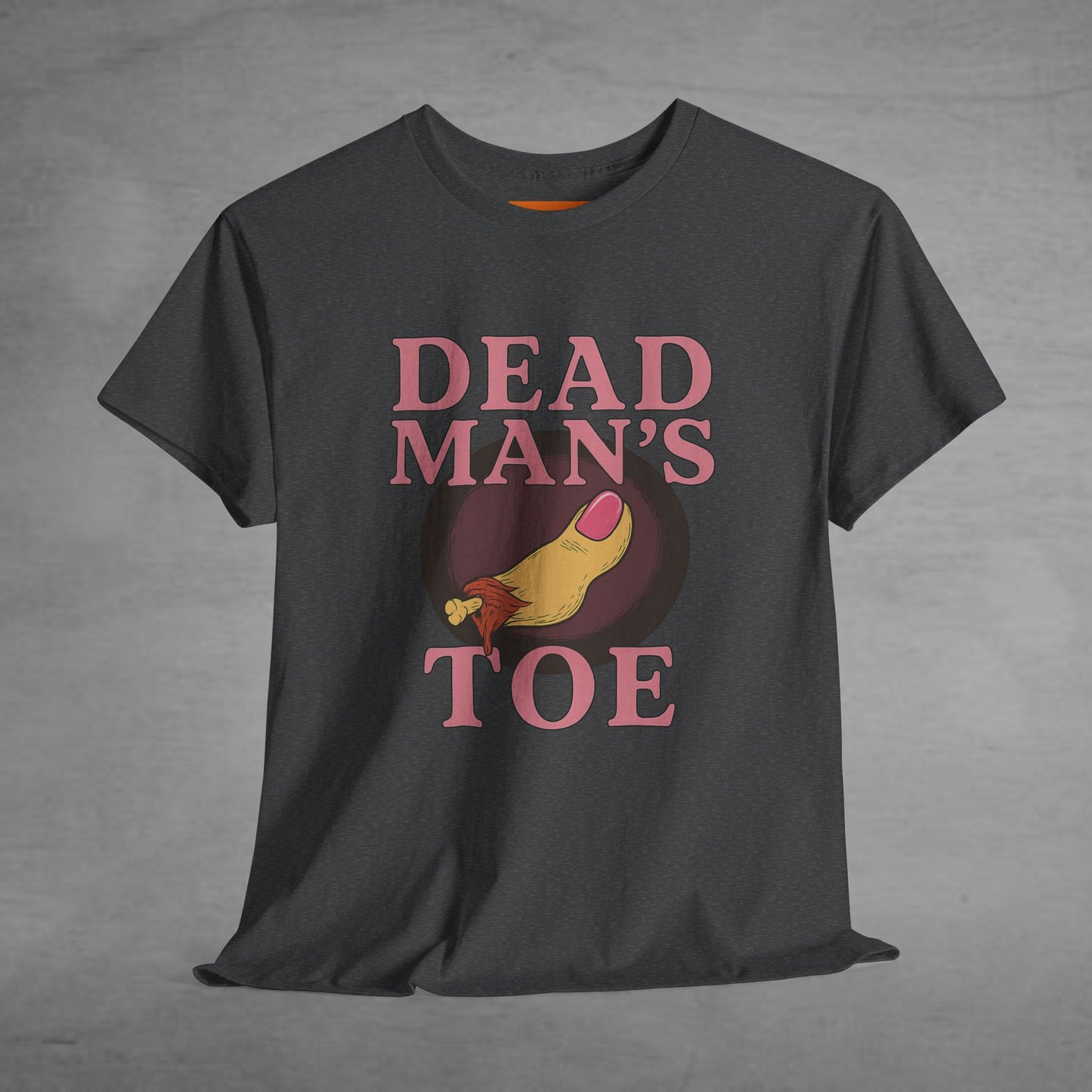 Pink Dead Man's Toe Heavy Cotton Tee, Funny Graphic Shirt, Halloween Costume Party Tee, Unique Gift Idea, Casual Wear, Hocus Pocus