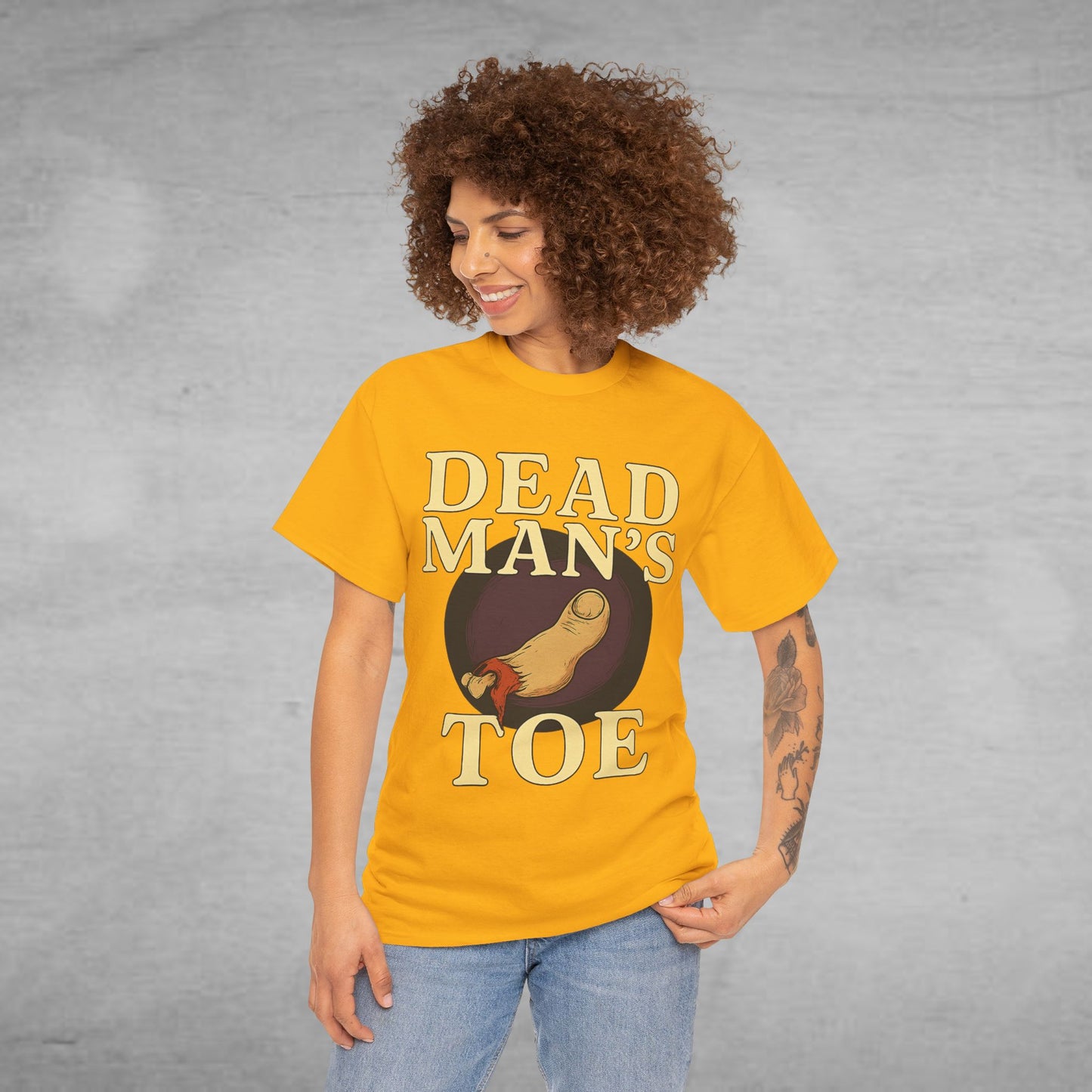 Dead Man's Toe Heavy Cotton Tee, Funny Graphic Shirt, Halloween Costume Party Tee, Unique Gift Idea, Casual Wear, Hocus Pocus
