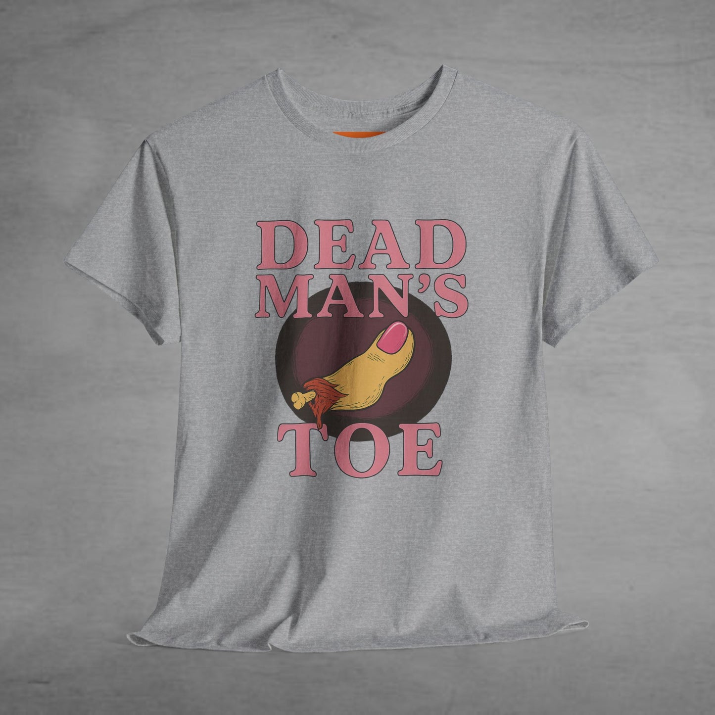 Pink Dead Man's Toe Heavy Cotton Tee, Funny Graphic Shirt, Halloween Costume Party Tee, Unique Gift Idea, Casual Wear, Hocus Pocus