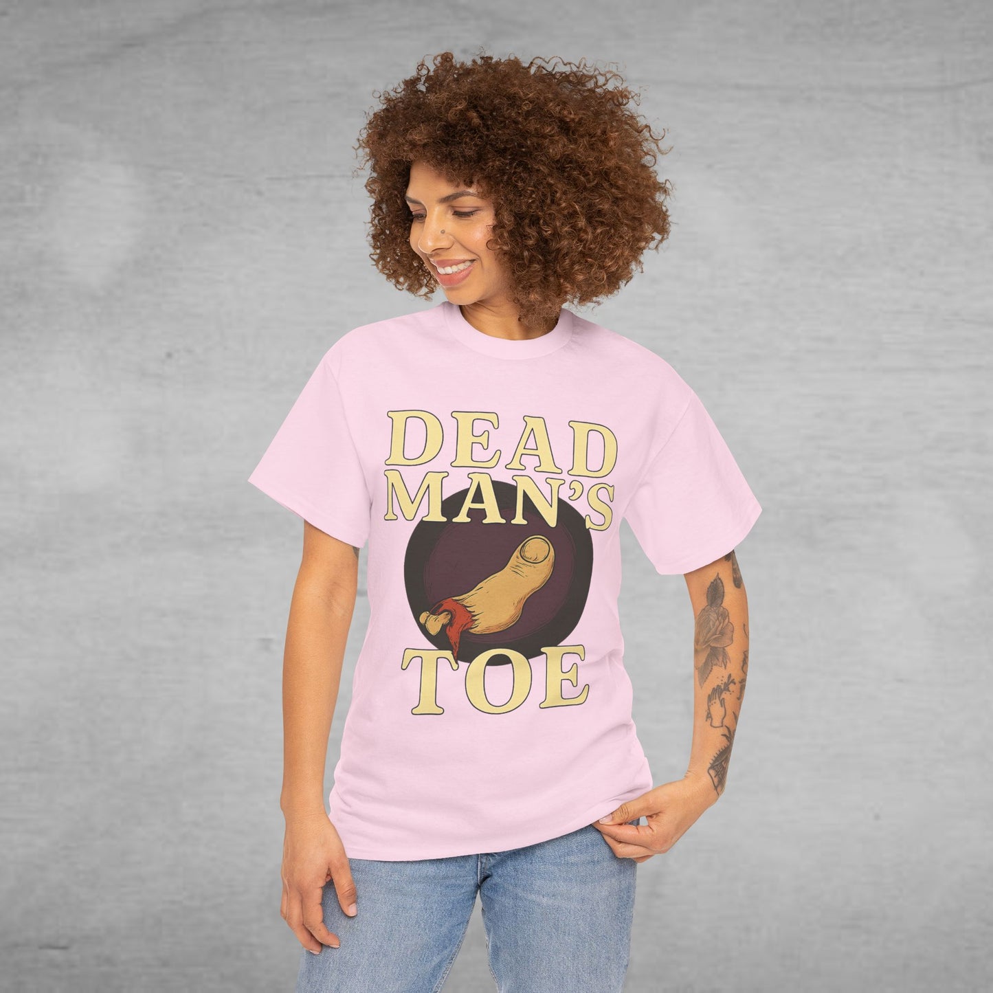 Dead Man's Toe Heavy Cotton Tee, Funny Graphic Shirt, Halloween Costume Party Tee, Unique Gift Idea, Casual Wear, Hocus Pocus