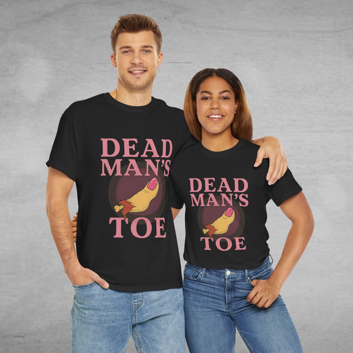 Pink Dead Man's Toe Heavy Cotton Tee, Funny Graphic Shirt, Halloween Costume Party Tee, Unique Gift Idea, Casual Wear, Hocus Pocus