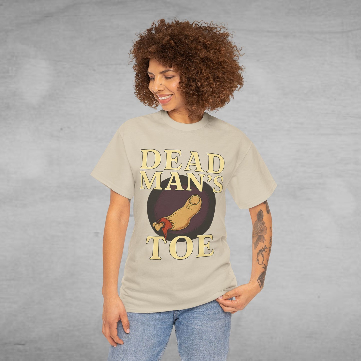 Dead Man's Toe Heavy Cotton Tee, Funny Graphic Shirt, Halloween Costume Party Tee, Unique Gift Idea, Casual Wear, Hocus Pocus