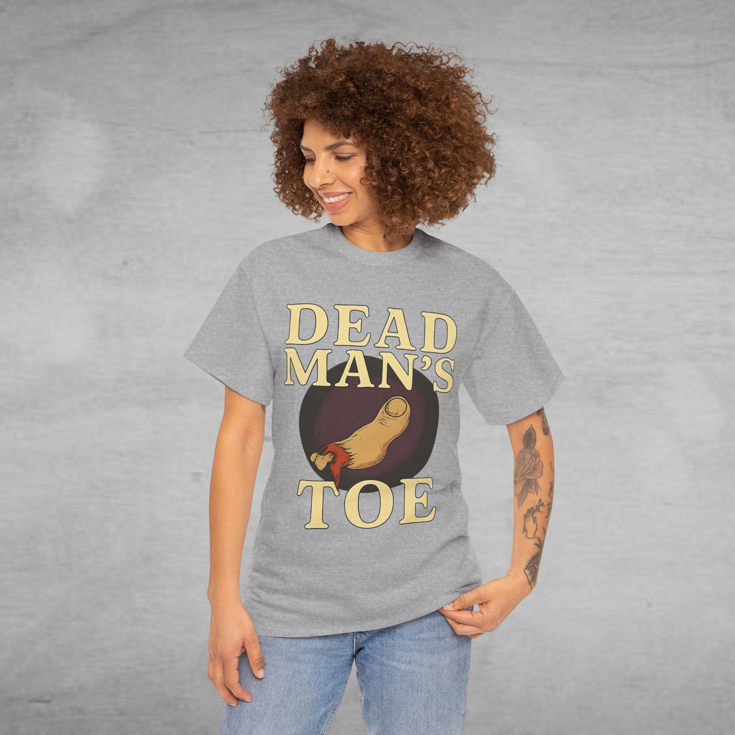 Dead Man's Toe Heavy Cotton Tee, Funny Graphic Shirt, Halloween Costume Party Tee, Unique Gift Idea, Casual Wear, Hocus Pocus