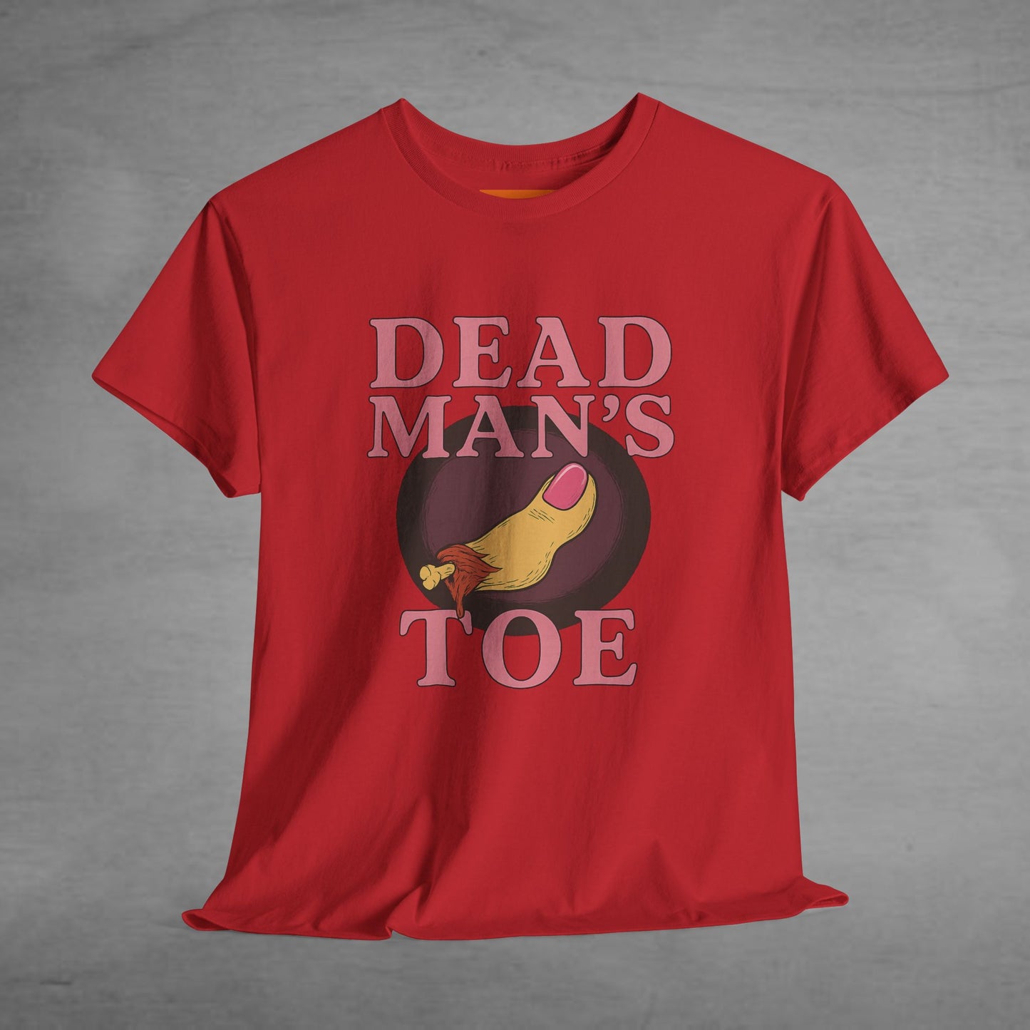 Pink Dead Man's Toe Heavy Cotton Tee, Funny Graphic Shirt, Halloween Costume Party Tee, Unique Gift Idea, Casual Wear, Hocus Pocus