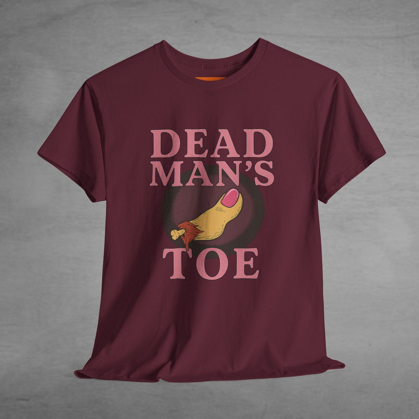 Pink Dead Man's Toe Heavy Cotton Tee, Funny Graphic Shirt, Halloween Costume Party Tee, Unique Gift Idea, Casual Wear, Hocus Pocus