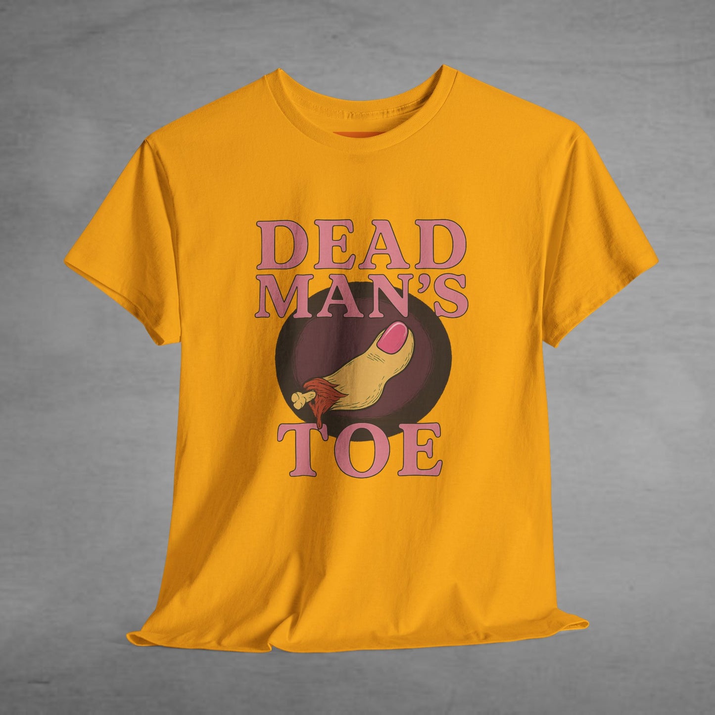 Pink Dead Man's Toe Heavy Cotton Tee, Funny Graphic Shirt, Halloween Costume Party Tee, Unique Gift Idea, Casual Wear, Hocus Pocus