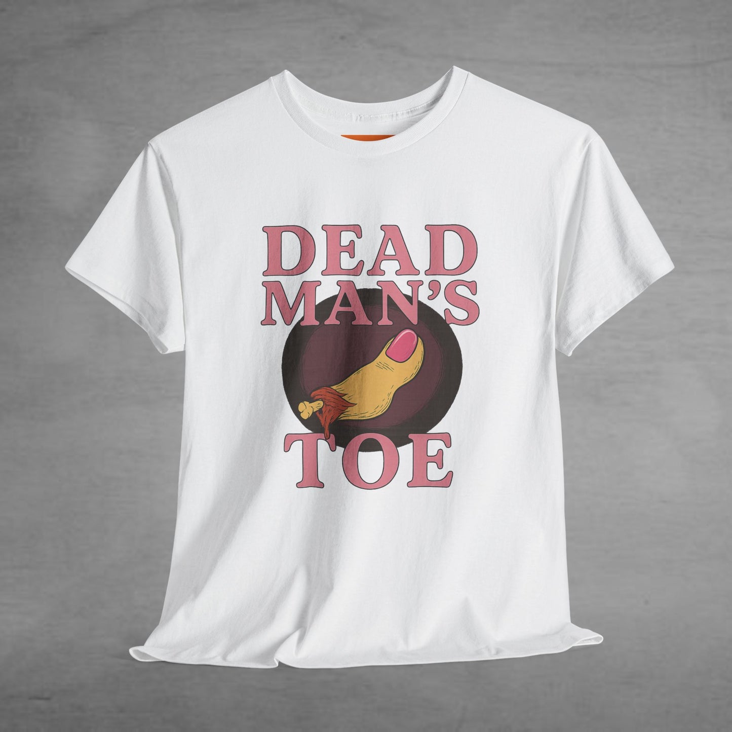 Pink Dead Man's Toe Heavy Cotton Tee, Funny Graphic Shirt, Halloween Costume Party Tee, Unique Gift Idea, Casual Wear, Hocus Pocus
