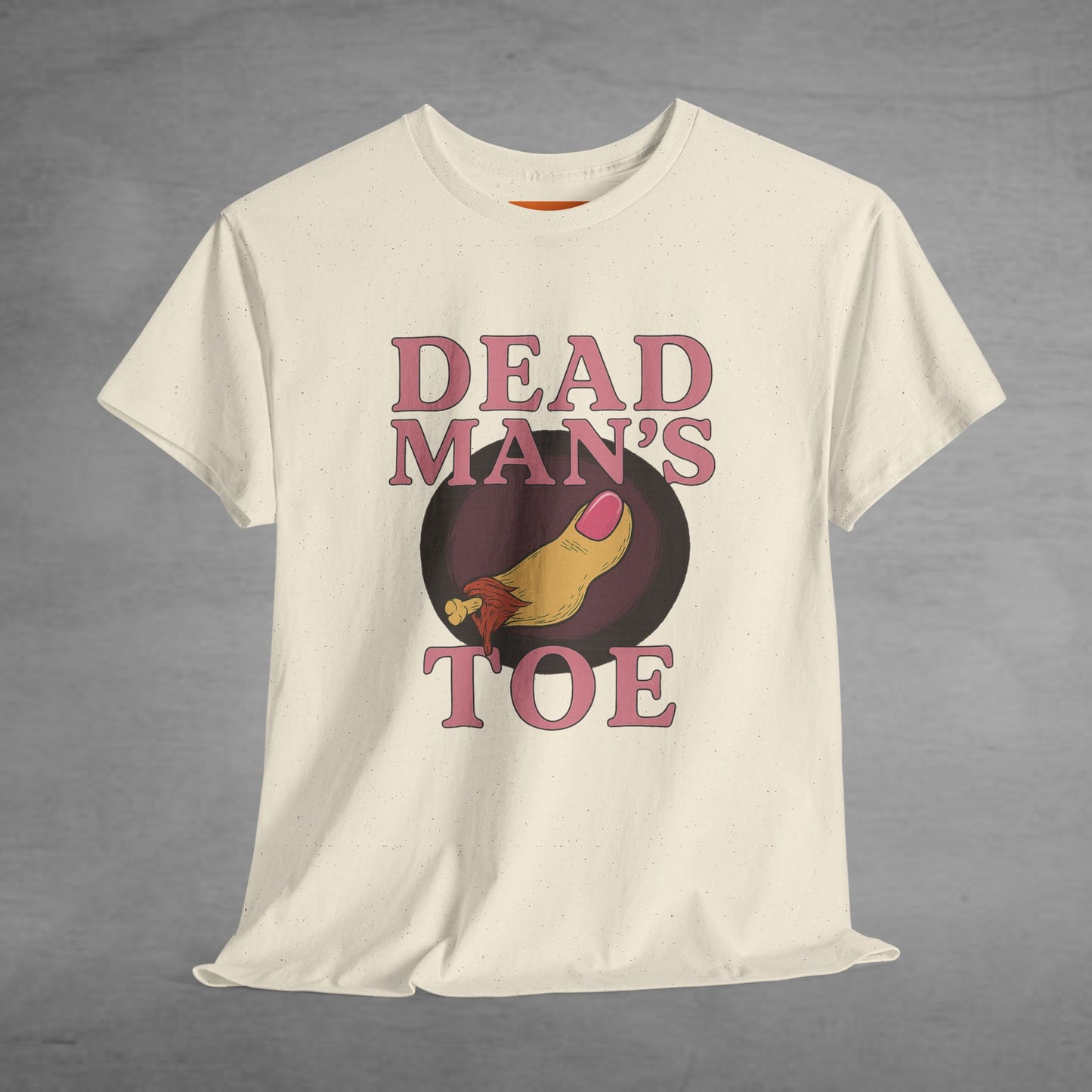 Pink Dead Man's Toe Heavy Cotton Tee, Funny Graphic Shirt, Halloween Costume Party Tee, Unique Gift Idea, Casual Wear, Hocus Pocus