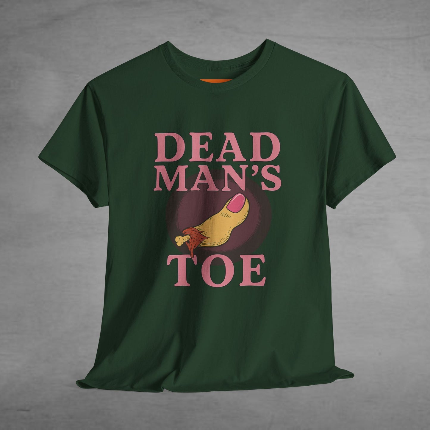 Pink Dead Man's Toe Heavy Cotton Tee, Funny Graphic Shirt, Halloween Costume Party Tee, Unique Gift Idea, Casual Wear, Hocus Pocus